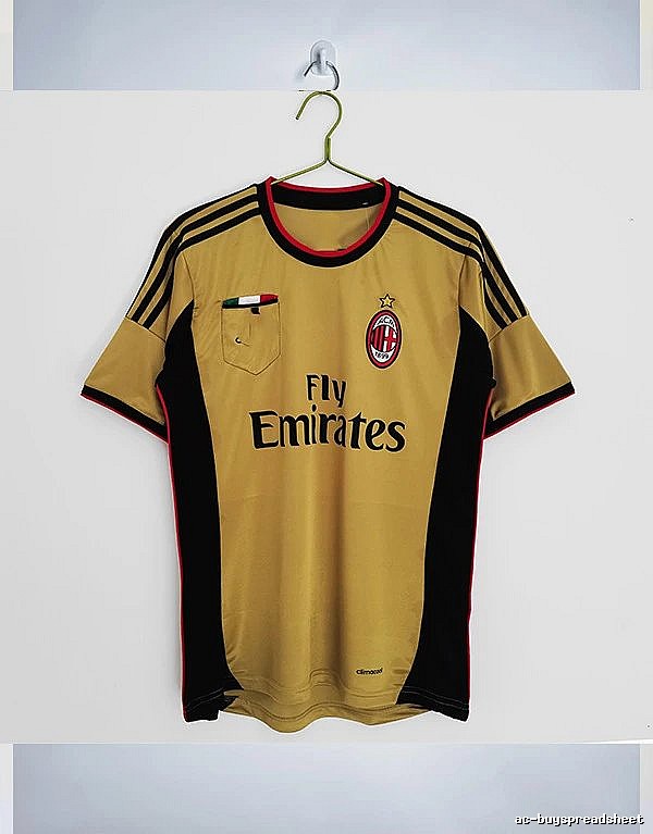 AC Milan Travel Retro soccer jersey Red Black Striped with Soft Visual Tone