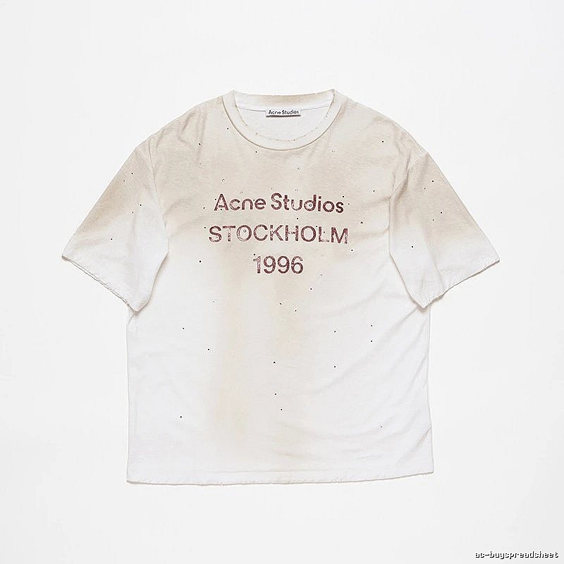 Acne Studios 2090-80 White Style Ac908056 Stockholm Logo T-Shirt Layered Outfit