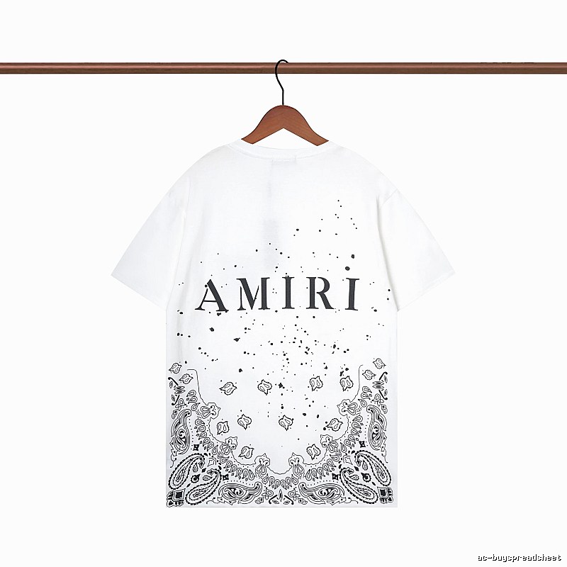 Amiri Gift Ready Graphic T-shirt White Blue Amiri with Standout Detail