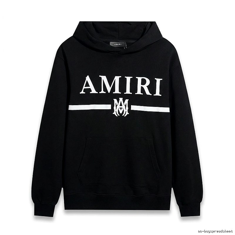 AMIRI Letter Print Black Sweatshirt