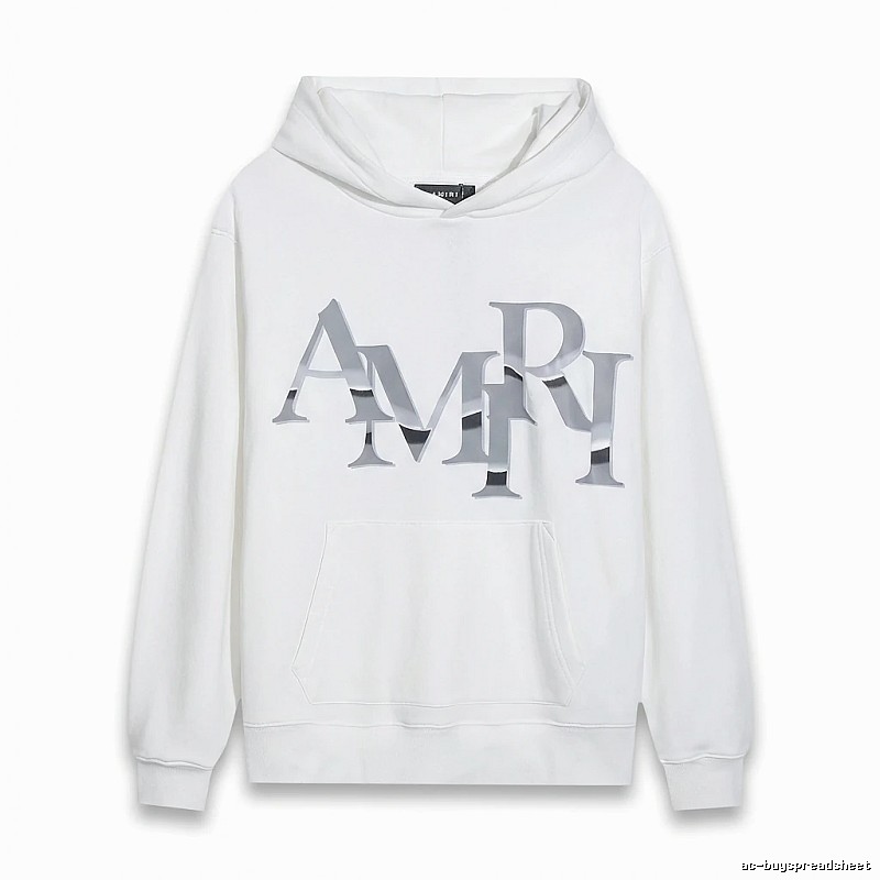 AMIRI Letter Style White Sweatshirt