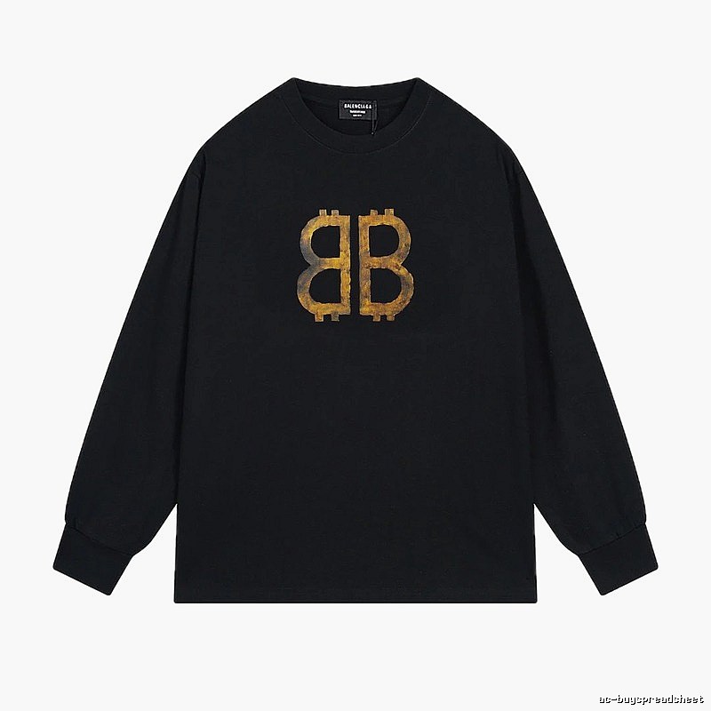 Balenciaga BB Print Black Sweatshirt
