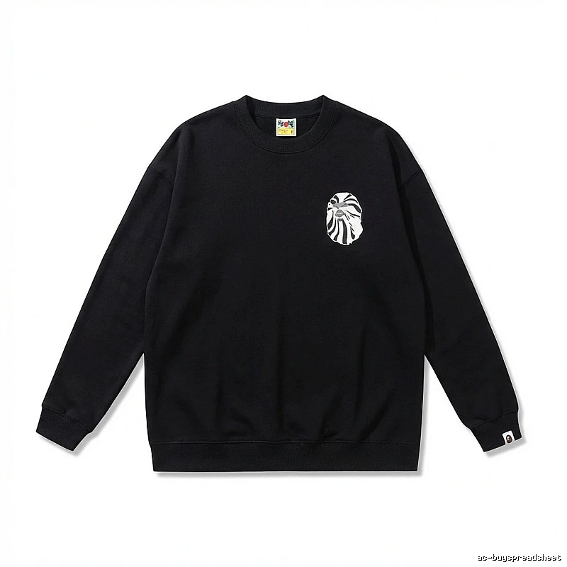 Bape Ape Head Casual Black Sweatshirt