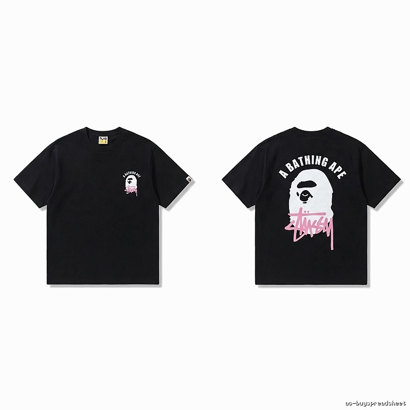 Bape Ape Head Trendy Cool Black T-shirt