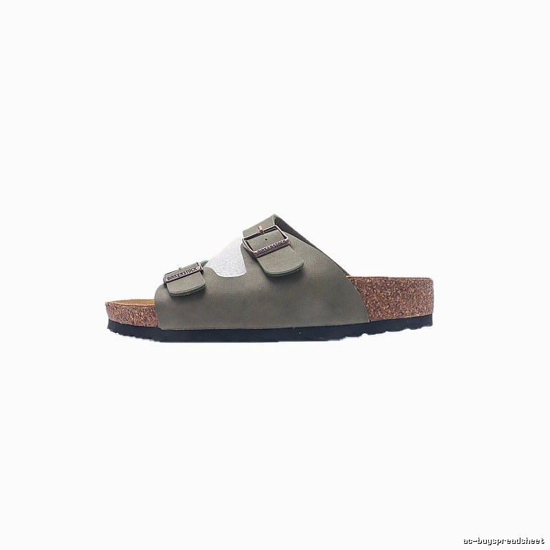 Birkenstock Arizona Casual-style Olive Green Slide Sandals