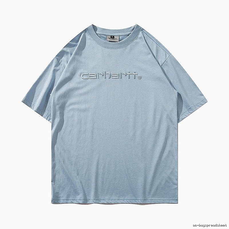 Carhartt Classic Logo T-shirt Light Blue Subtle for Daily Styling