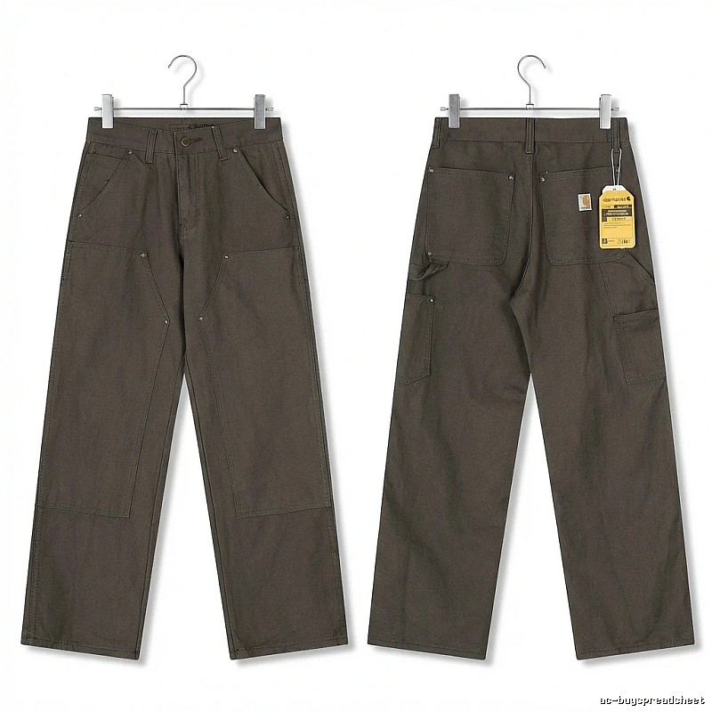 Carhartt workwear style dark gray long trousers