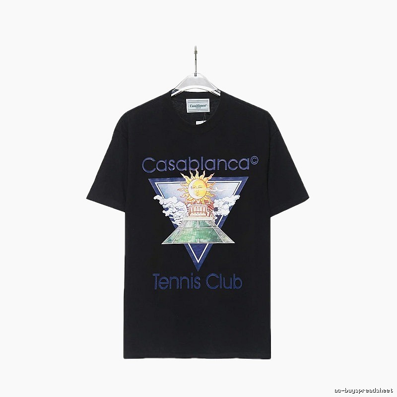 Casablanca retro style black T-shirt