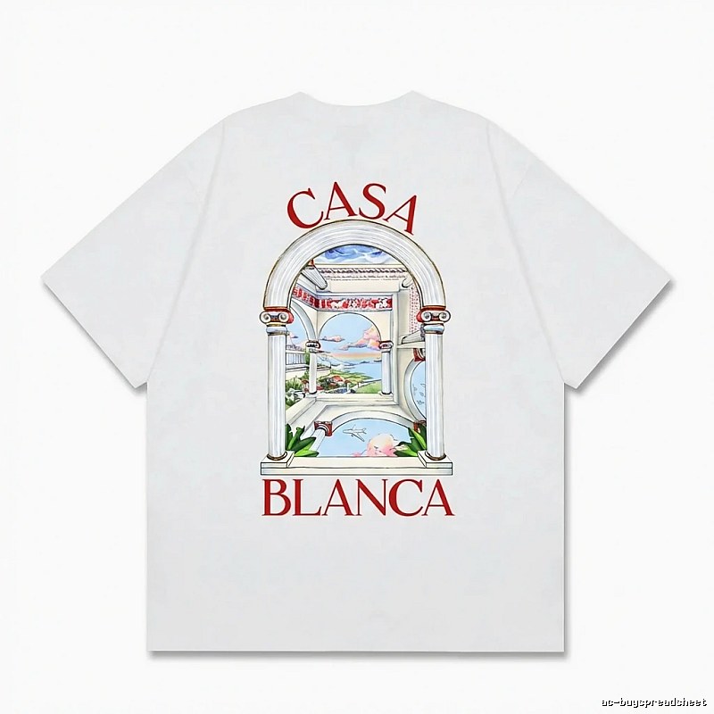 Casablanca retro style white T-shirt
