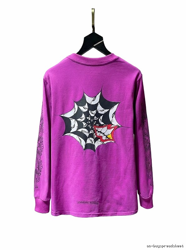 Chrome Hearts dark style purple top