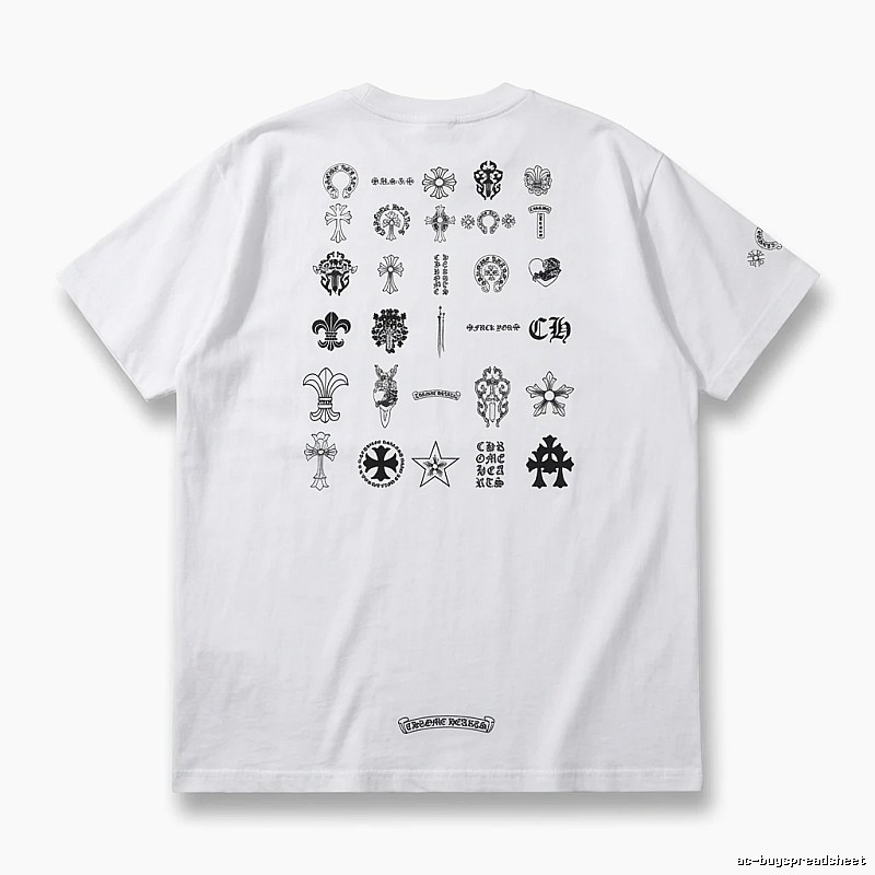 Chrome Hearts Dark Style White T-shirt