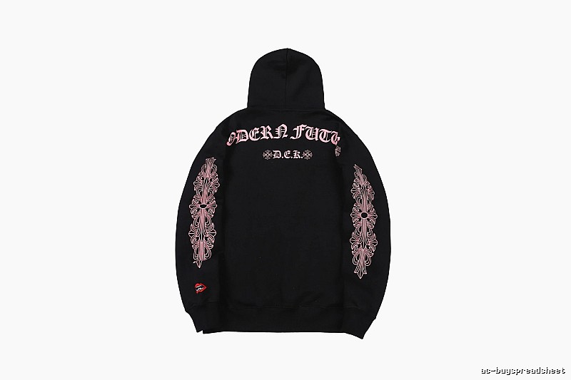 Chrome Hearts Gift Ready Cross graphic hoodie Black Blue Cross with Standout Detail