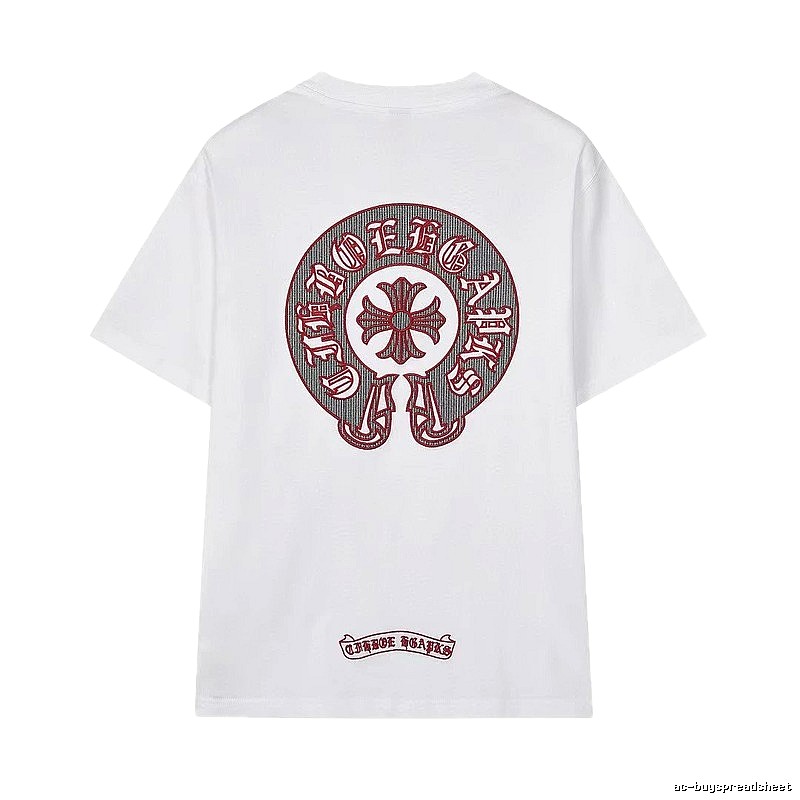 Chrome Hearts Vintage Embroidered Horseshoe White T-Shirt