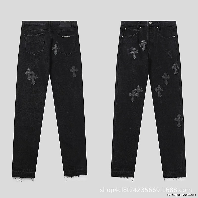 Chrome Hearts Weekend Graphic jeans Light Denim Jeans for Seasonal Looks