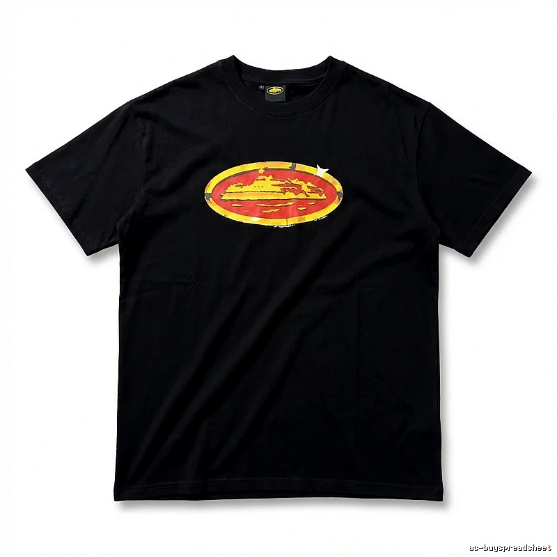 Corteiz Printed Trendy Black T-shirt