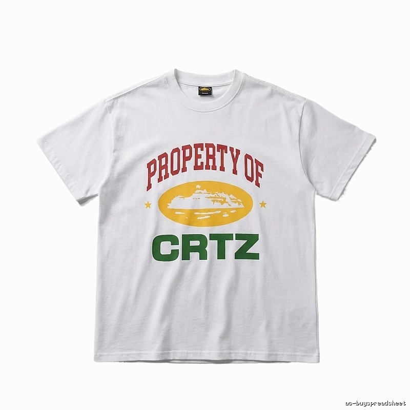 Corteiz PROPERTY Series Trendy and Cool White T-shirts