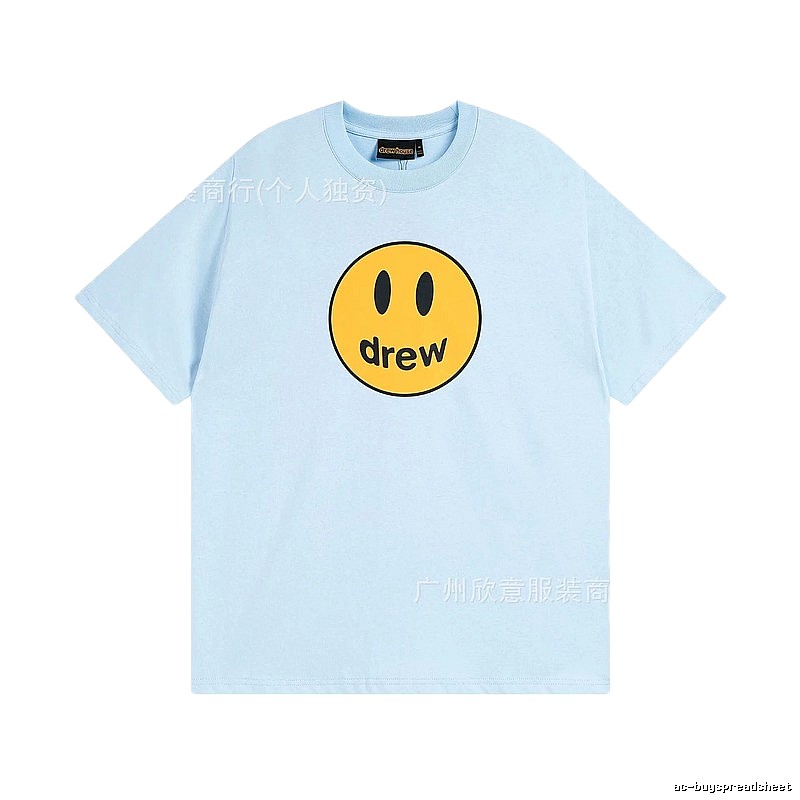 DrewHouse Smiley Street Style Light Blue T-shirt
