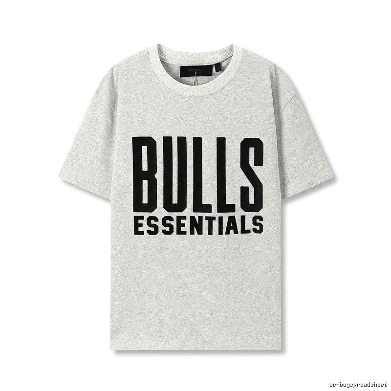 ESSENTIALS Bulls Style Grey T-shirt