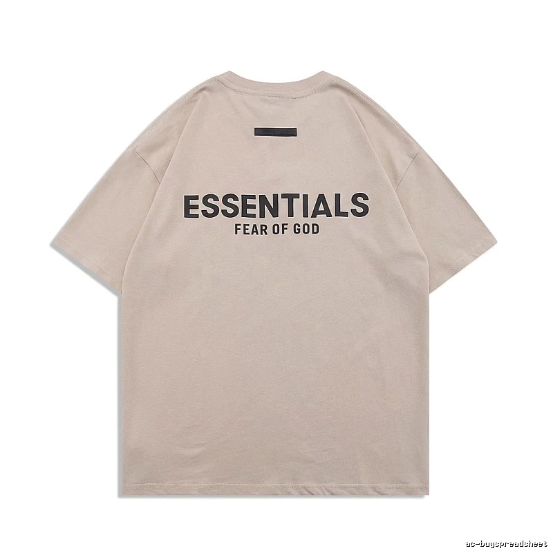 ESSENTIALS minimalist style beige T-shirt