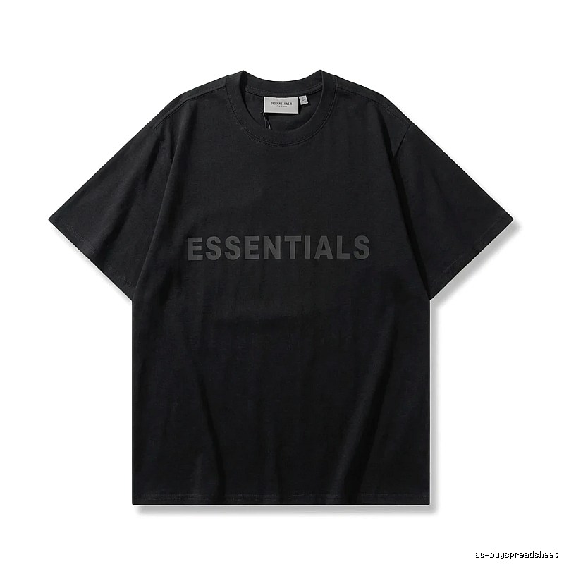 ESSENTIALS minimalist style black T-shirt