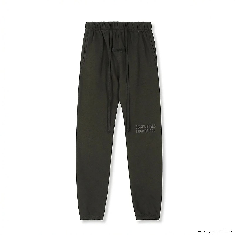ESSENTIALS minimalist style dark gray sweatpants