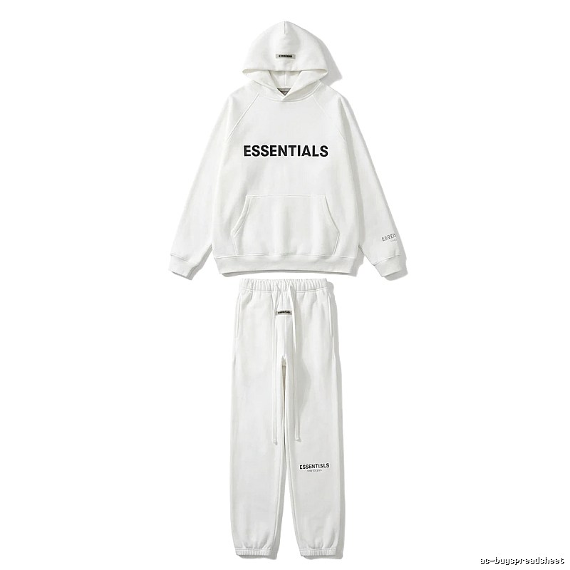 ESSENTIALS minimalist style white suit