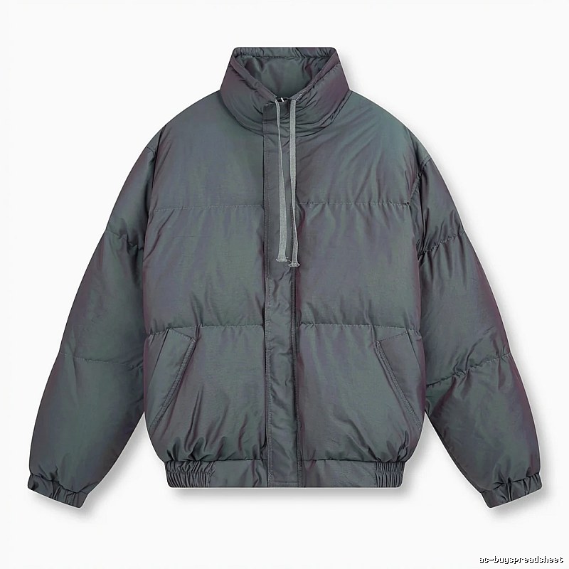 ESSENTIALS trendy and cool style dark gray cotton-padded coat