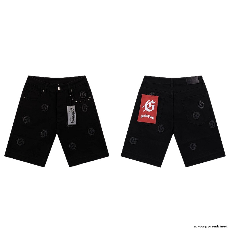 Godspeed Full G Street Style Black Denim Shorts