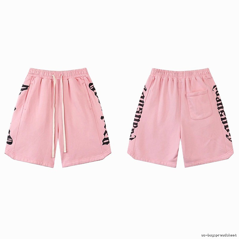 Godspeed Gothic Print Street Style Pink Shorts