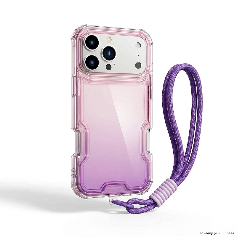 Gradient and Transparent Style iPhone Case for Trendy Brands