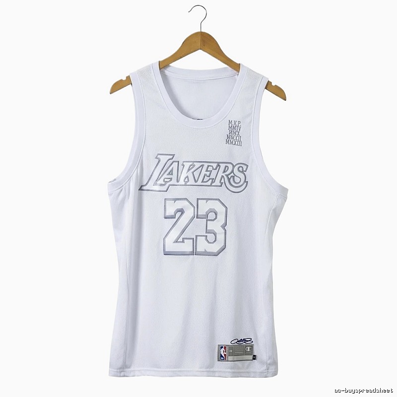 Lakers LBJ retro white vest