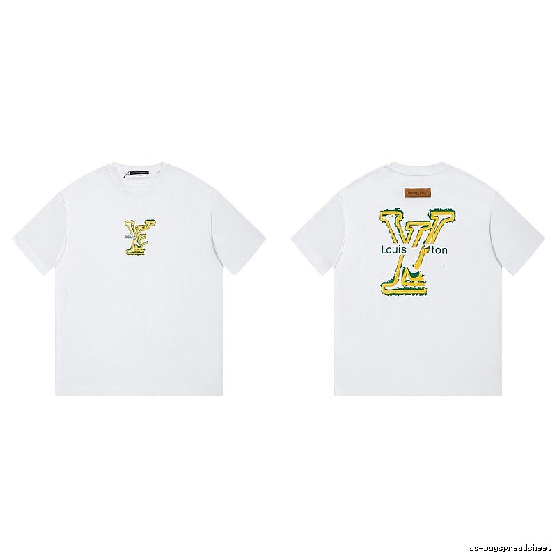 Louis Vuitton Graffiti Print Trendy Style White T-shirt