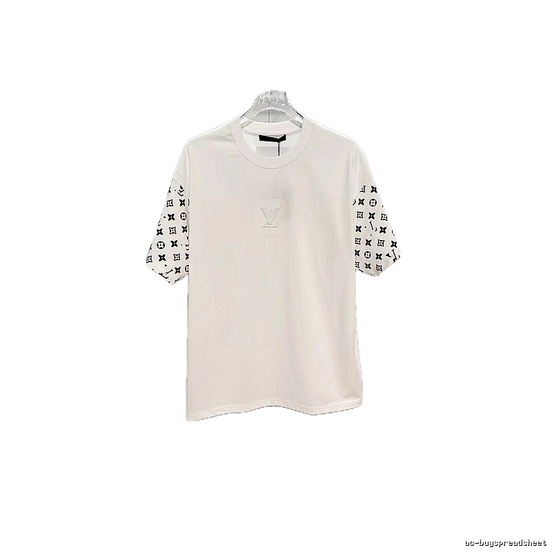 Louis Vuitton Monogram Patchwork Street-Luxury Style White T-Shirt