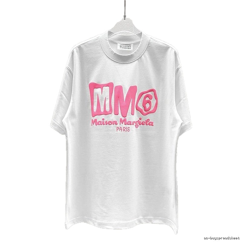 Maison Margiela MM6 Streetwear Brand White Short-sleeve T-shirt