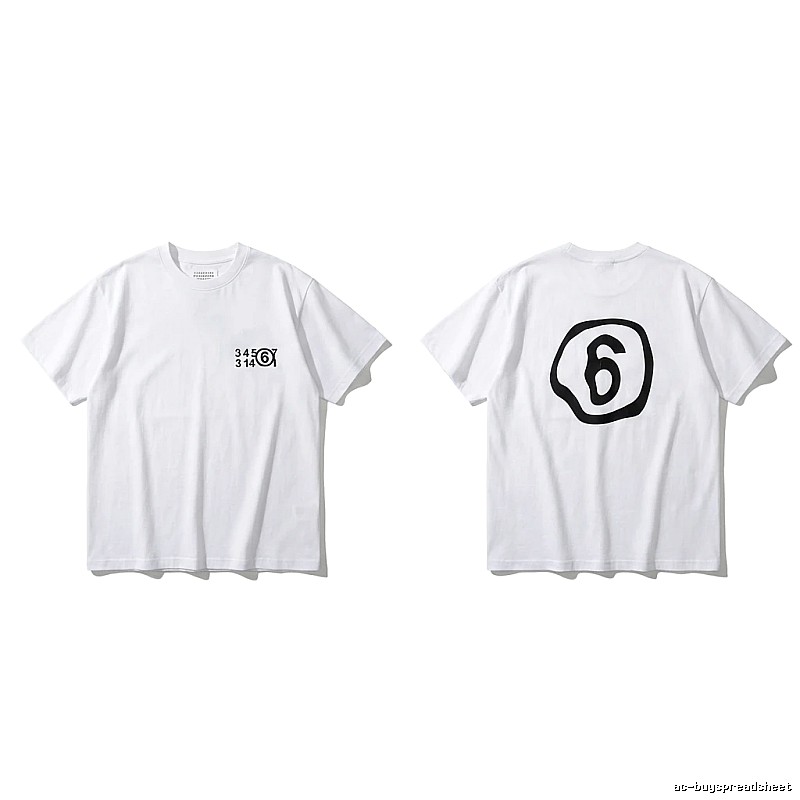 Maison Margiela white T-shirt with digital printing