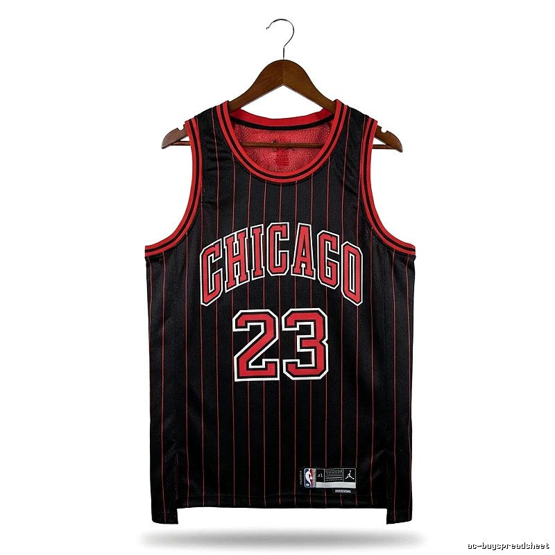 Michael Jordan retro black and red jersey