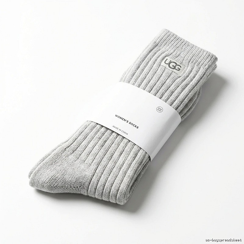 Miu Miu minimalist style light gray women's socks