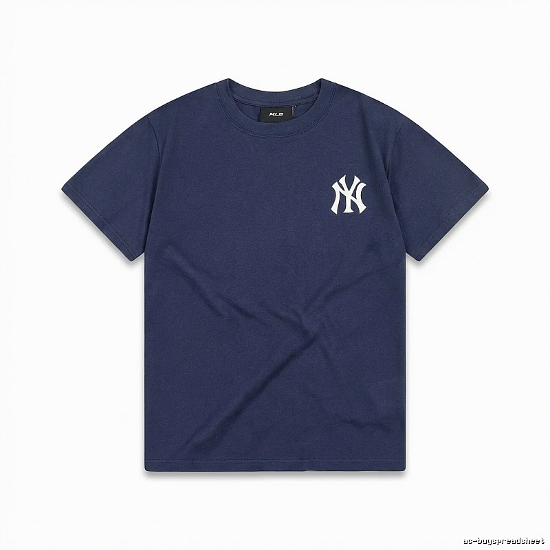 MLB Classic Simple Style Navy Blue T-shirt