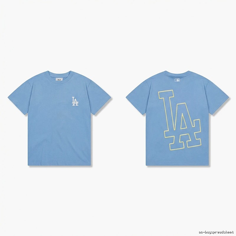 MLB LA Series Simple Style Blue T-shirt