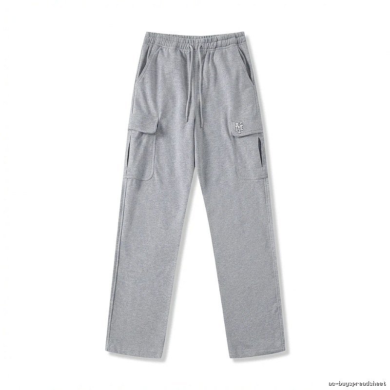 MLB utility-style grey long trousers