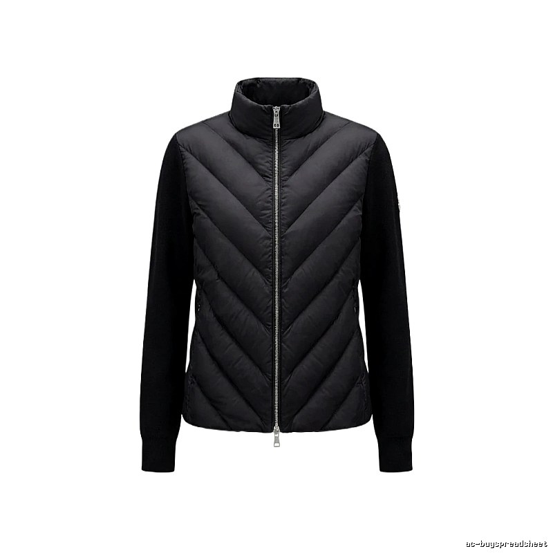 Moncler black casual style down jacket