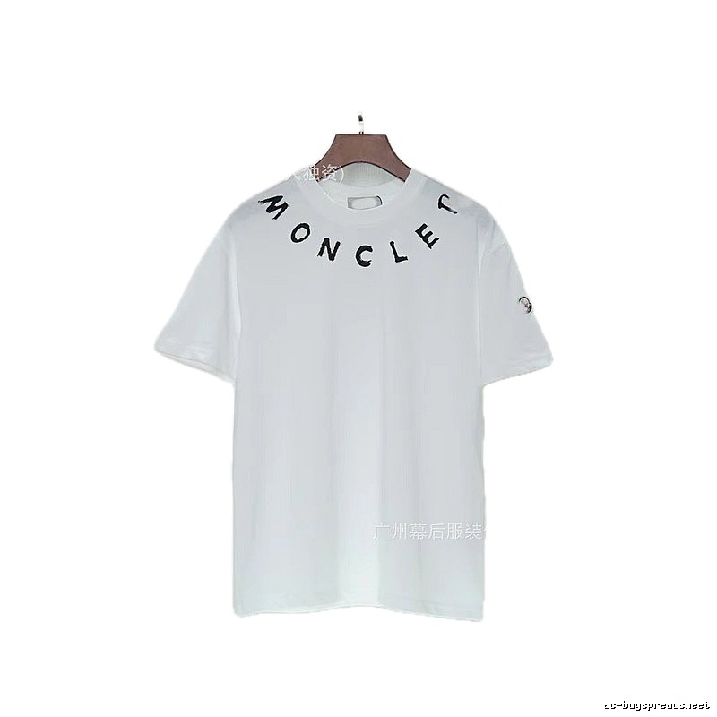 Moncler Graffiti Casual Style White Short-sleeve T-shirt