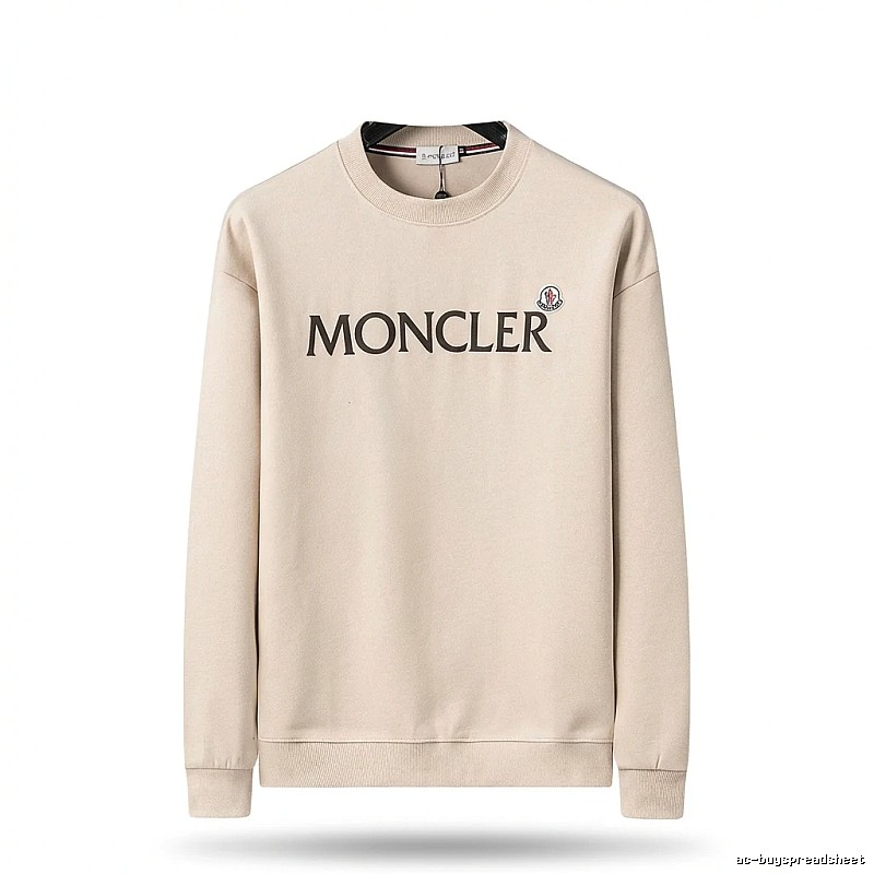 Moncler minimalist beige sweatshirt