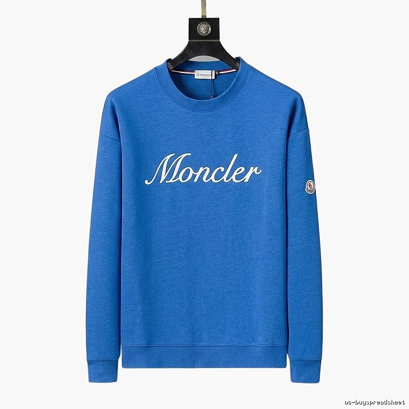 Moncler's simple and fashionable blue sweatshirt