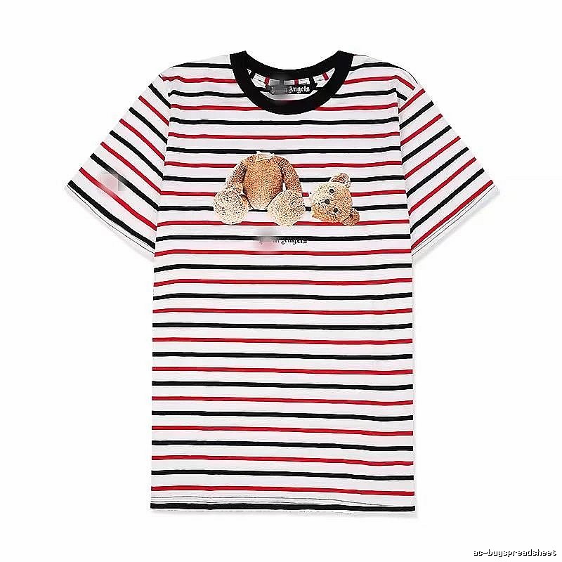 Palm Angels Lightweight Bear graphic T-shirt White Colorful Bear for Trend Styling