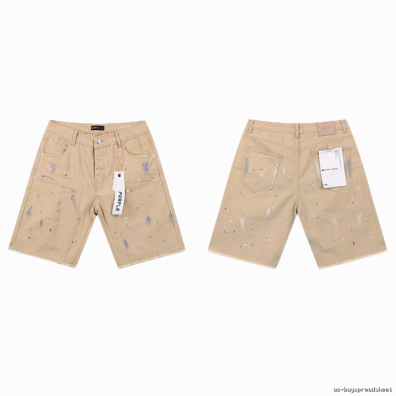 PurpleGodspeed Ink-splashing Style Khaki Shorts