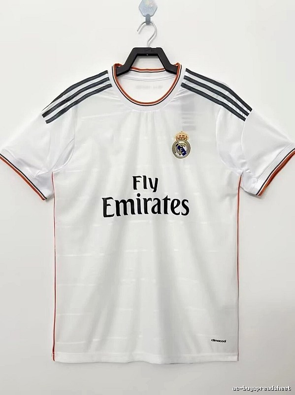 Real Madrid Summer Retro Teka soccer jersey White Retro Football with Bold Graphic