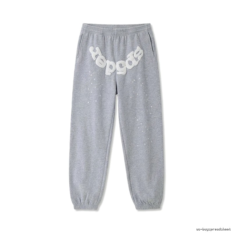 Sp5der Starry Rhinestone Wind Track Pants