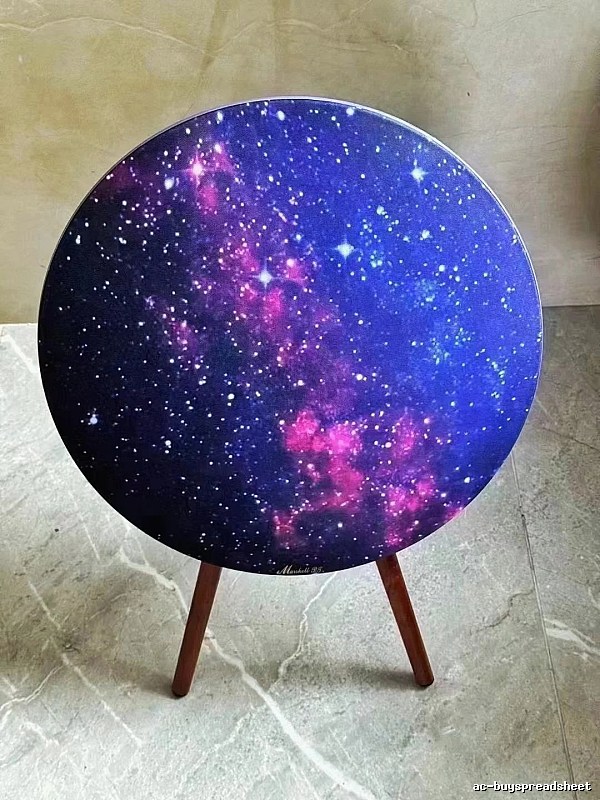Speaker with Round Galaxy-print Speaker Or Decorative for Casual Outfits