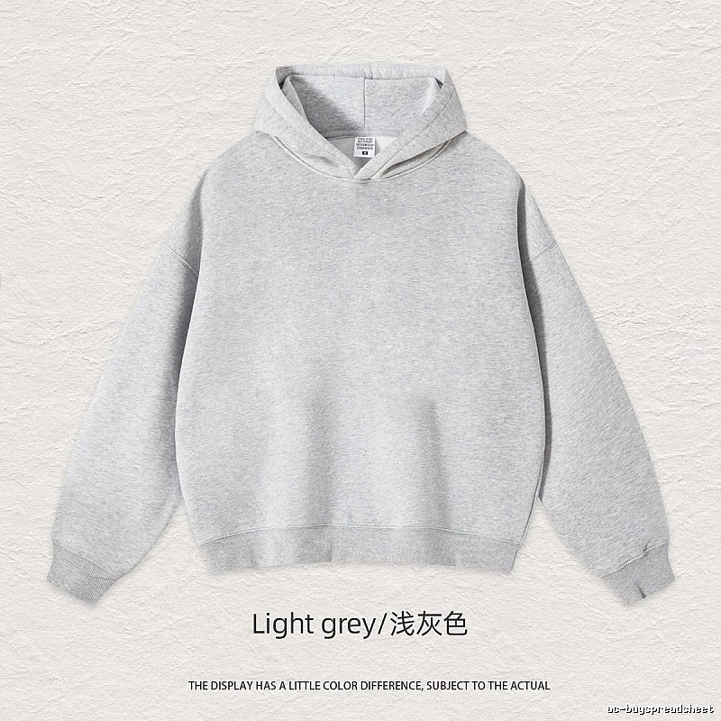 Streetwear Blank pullover hoodie Black Minimal A with Logo Accent